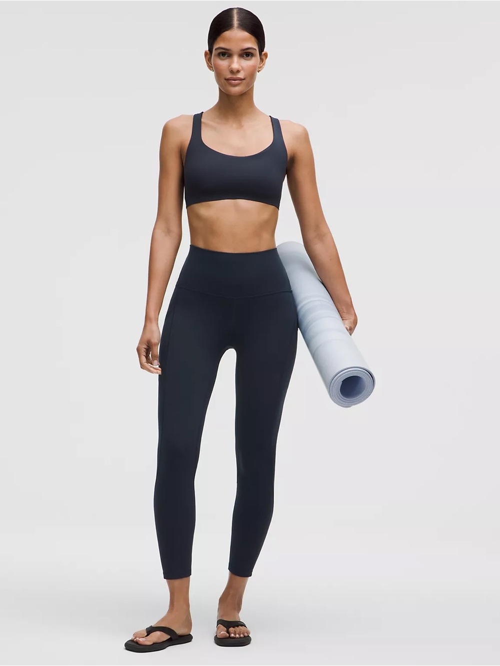 Lululemon Sz 12 Align Dark Navy 25” Legging With Side Pockets